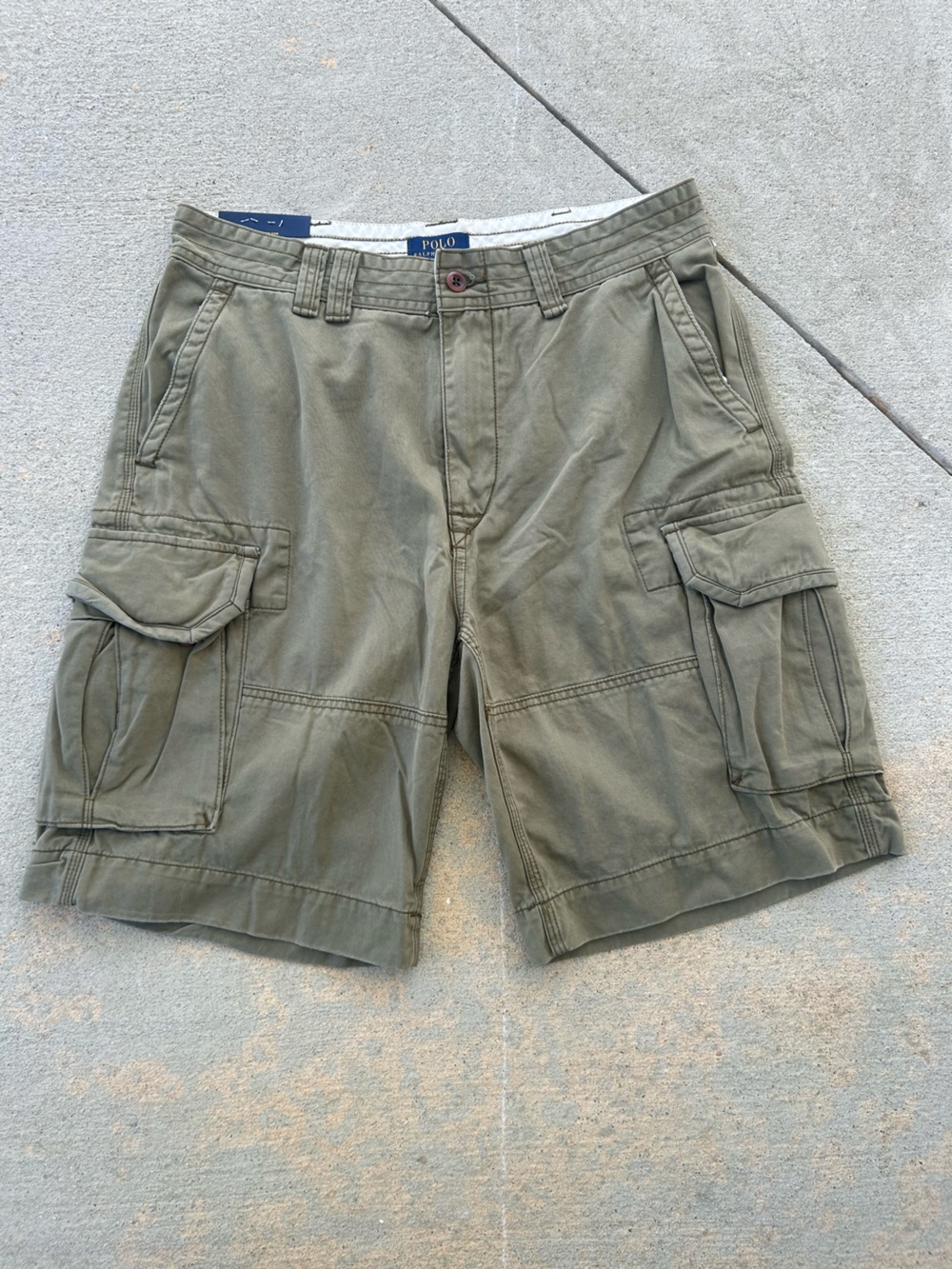 Ralph Lauren Olive Green Cargo Shorts